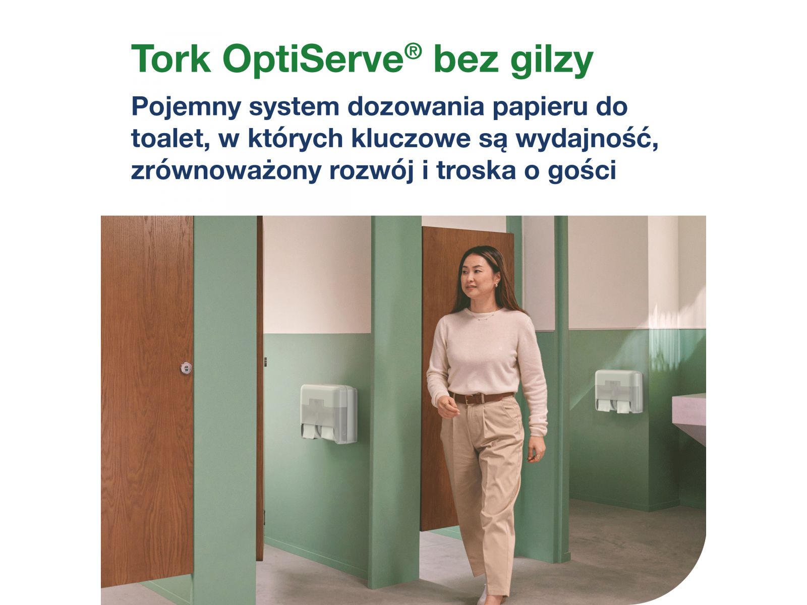 Dozownik papieru toaletowego Tork 558051 OptiServe T7 Biały 4 rolki